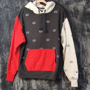 Champion Men Reverse Weave  Hoodie  AOP Logo Size XL (R)